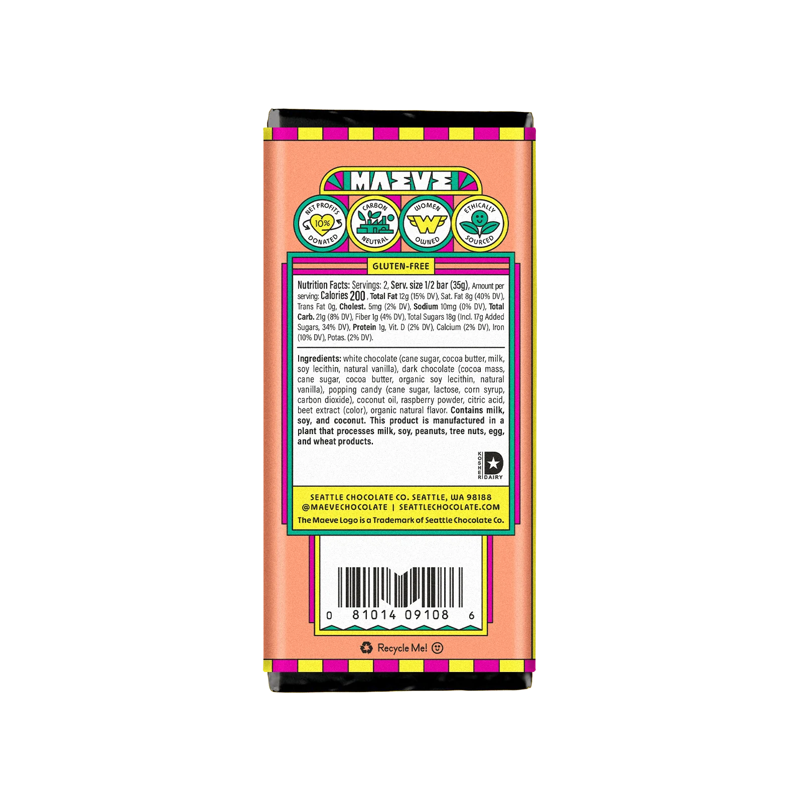 Sip! Sip! Hooray Truffle Chocolate Bar - Image 3